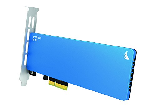 Angelbird Wings MX2 2TB SSD PCIe Gen2 x2 Adapter [Hergestellt in Österreich | 3 Jahre Garantie | bis zu 800MB/s | AHCI 1.3.1, SATA 3.2, NCQ, TRIM | bootfähig] - WMX2-2TB