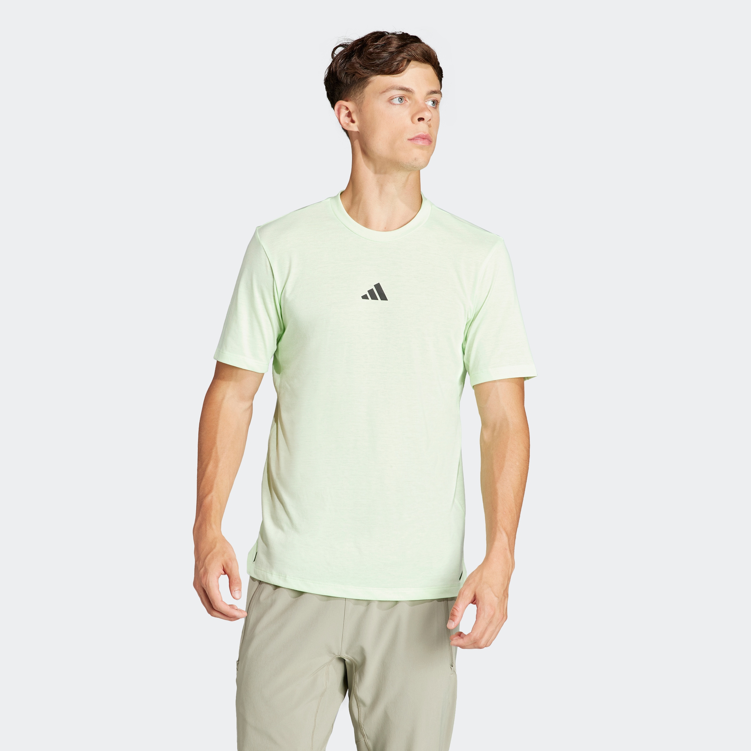 adidas Herren Workout-Logo T-Shirt, Semgrespa/Schwarz, XXL