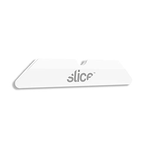 Slice 10404 | Ersatzklingenset aus Keramik für Slice Kartonschneider, Stiftcutter und Minicutter | abgerundete Spitzen für weniger Verletzungsgefahr | aus 100 Prozent Zirkonoxyd | 4-er Pack
