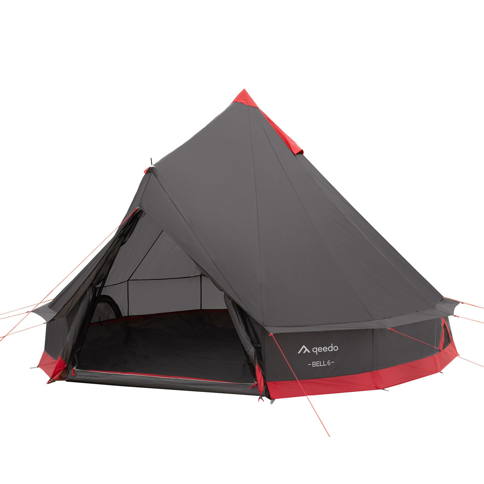 qeedo Bell 6 Tipi Zelt für Gruppen, Familien oder Camping bis zu 6 Personen