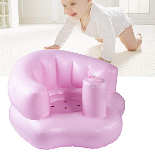PVC Baby Bad Stuhl Sitz Aufblasbare Baby Badewanne Rosa Hocker Tragbare Kinder Spielzeug Lernen Hocker Trainingssitz Sofa