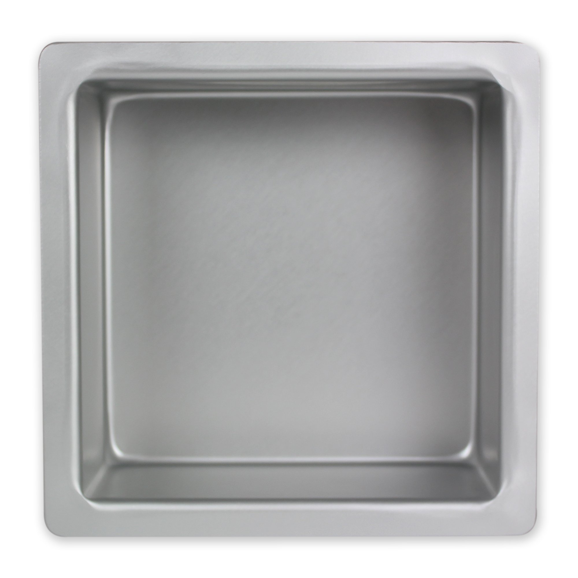 PME SQR163 Quadratische Backform aus eloxiertem Aluminium, 43.5 X 43.5 X 7.6 cm, Silver, 43.5 X 43.5 X 7.6 cm