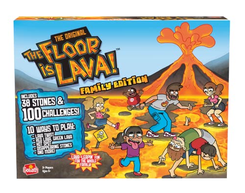 Goliath Games 921682 The Floor is Lava-Family Edition, Mehrfarbig, Einheitsgröße