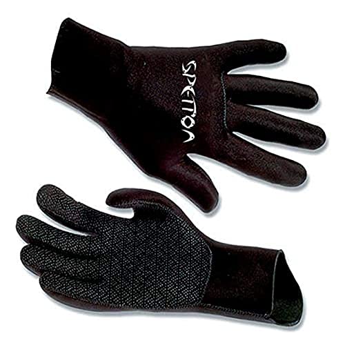 SPETTON GUP38-XL / XXL S-1000 Extra elastische Lycra 3 mm Handschuhe, Schwarz, X-GRODE / XX-GROSS
