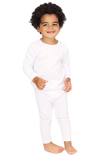 DreamBuy 20 Farben Gerippter Pyjama/Trainingsanzug/Loungewear Unisex Jungen und Mädchen Pyjamas Babykleidung Pyjamas für Frauen und Herren Pyjamas (S, weiß)