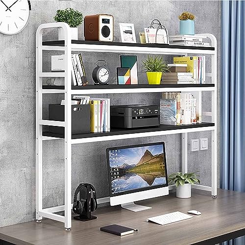 Desktop-Display-Regal - 3-stufiges, Freistehendes Schreibtisch-Bücherregal, Verstellbarer Schreibtisch-Organizer, DIY-Schreibtisch-Organizer, Aufbewahrung, Heimdekor-Regale ( Color : B , Size : 115X24