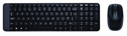 Logitech MK220 RF Wireless Russian Black - Tastaturen (Standard, Wireless, RF Wireless, Black, Maus enthalten)