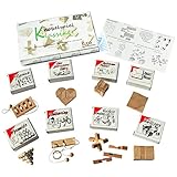GICO Knobelspiel Klassiker Sets - 8 Geschicklichkeitsspiele in Geschenkverpackung - incl. Lösung (Set 3)