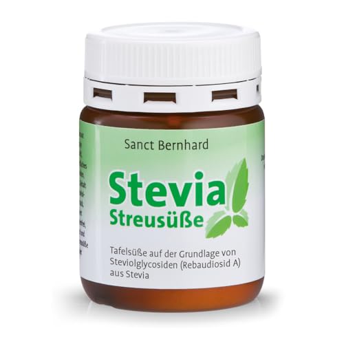 Sanct Bernhard Stevia Streusüße Pulver, Stevia-Extrakt 97% Rebaudiosid, Inhalt 50 g