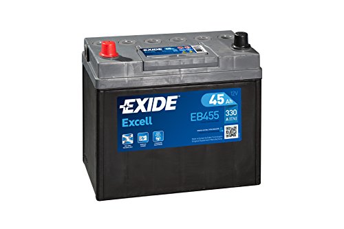Exide Excell EB455 45Ah Autobatterie wartungsfrei (einbaufertig)