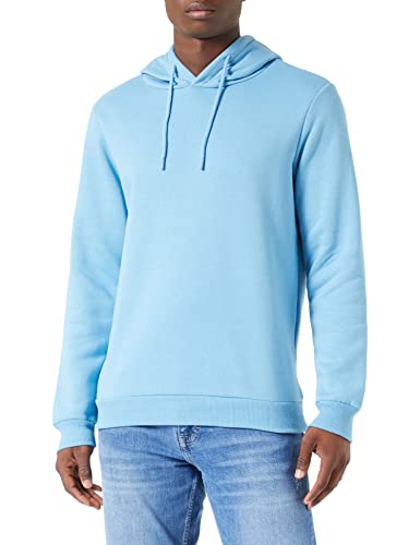 Koton Herren Basic Kapuzensweatshirt Sweatshirt, Blau (655), L EU