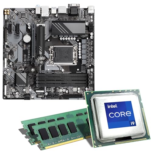 Mainboard Bundle | Intel Core i9-14900, 8X 2000 MHz, 32 GB DDR5-RAM, Gigabyte B760M DS3H DDR5, 2X M.2 Port, PCIe 4.0 x16, USB 3.2 Gen2 | Tuning Kit | CSL PC Aufrüstkit