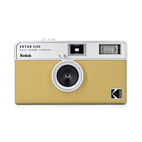 KODAK EKTAR H35 Halbformat-Filmkamera, 35 mm, wiederverwendbar, ohne Fokussierung, leicht, einfach zu bedienen (Sand) (Film und AAA-Batterie sind Nicht im Lieferumfang enthalten)