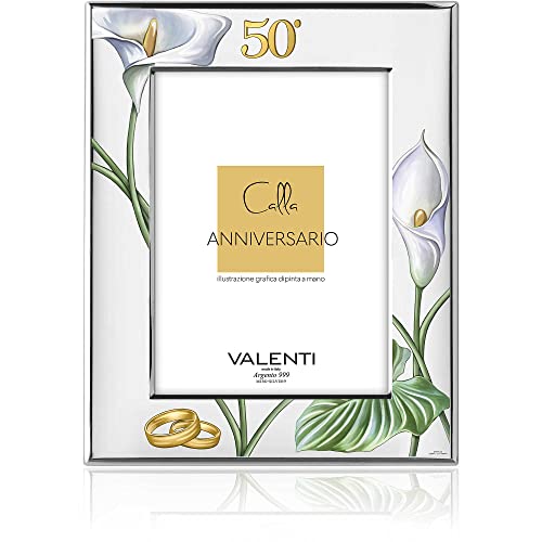 Valenti Bilderrahmen Calla zum 50. Jahrestag mit weißer Rückseite, Maße: 18 x 24 cm, Referenz: 52115 5 lbi