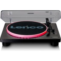 Lenco LS-50 - Plattenspieler mit Lautsprecher - LED Plattenteller - USB - Riemenantrieb - Vorverstärker - 33, 45 und 78 U/min - Auto-Stopp - Vinyl zu MP3 - Schwarz