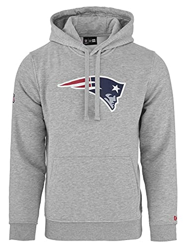 New Era - NFL New England Patriots Team Logo Hoodie - Grey - XS