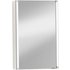 Fackelmann Spiegelschrank LED-Line Weiß 42,5 cm mit Softclose Türen