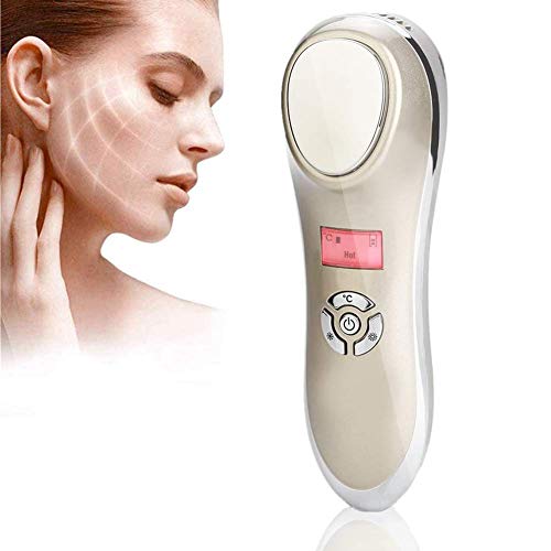 Elektrische heiße und kalte Gesichtsmassagegerät Vibration Gesichtsmassage USB wiederaufladbare Haut straffen Poren schrumpfen