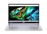 Acer Swift Go (SFG14-41-R3DJ) Ultrathin/Laptop | 14" FHD Display | AMD Ryzen 5 7530U | 16 GB RAM | 512 GB SSD | AMD Radeon Grafik | Windows 11 | QWERTZ Tastatur | Silber