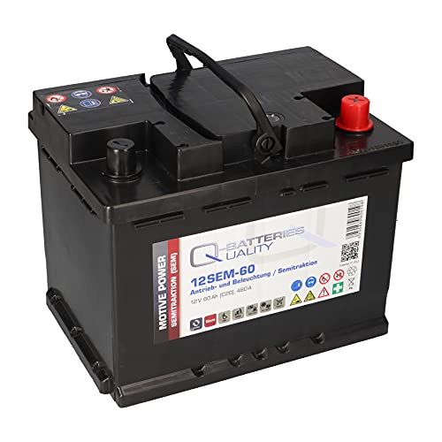 Versorgungsbatterie 12V 60Ah Antrieb Solar Wohnmobil Boot Mover Schiff Batterie kompatibel zu FF 12 050, 955 01, 955 02, LFD60