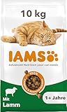 IAMS Katzenfutter trocken mit Lamm - Trockenfutter für Katzen im Alter von 1-6 Jahren, 10 kg