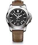 Victorinox Herren-Uhr I.N.O.X. Mechanical, Herren-Armbanduhr, mechanisch, Wasserdicht bis 200 m, Gehäuse-Ø 43 mm, Armband 21 mm, 110 g, Braun/Schwarz