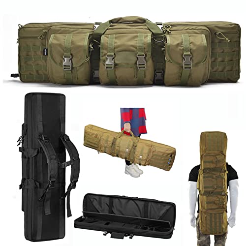 Double Rifle Bag Case,Gewehr Futteral Langwaffen,93 cm/108 cm/118cm/140cm 600D Oxford Fabric Shotgun case,case Long Weapons,Airsoft Weapons Backpack,Soft Padded Rifle case