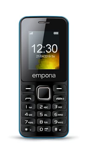 Emporia Dual-SIM Handy schwarz blau mit Taschenlampe, MD212_001