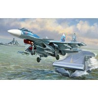 Zvezda 500787297 500787297-1:72 Sukkoi SU-33 Russian Naval Fighter-Plastikbausatz-Modellbausatz-Zusammenbauen-Bausatz-für Einsteiger-detailliert, hellblau