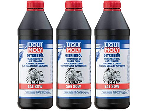 ILODA 3X Original Liqui Moly 1L Hochdruck-Getriebeöl Gear Oil Öl (GL4) SAE 80W