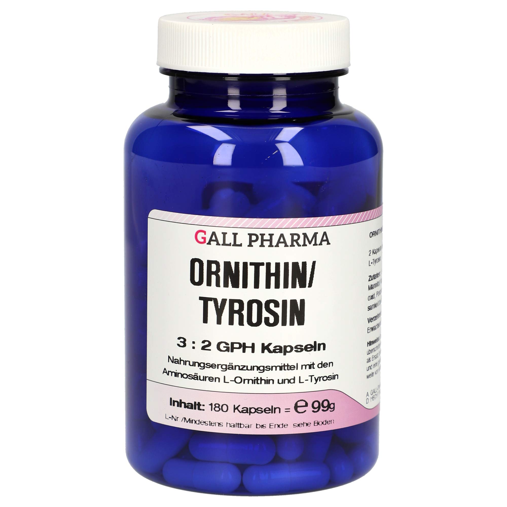Gall Pharma Ornithin/Tyrosin 3:2 GPH Kapseln 180 Stück