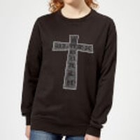 Black Sabbath Cross Damen Sweatshirt - Schwarz - XS - Schwarz