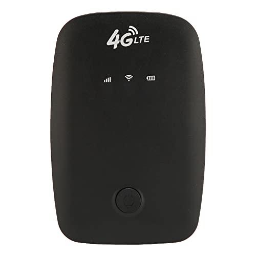 Goshyda Mobiler WLAN-Router, 3G 4G LTE Tragbarer, Schlanker Highspeed-Internet-Hotspot mit 2100-mAh-Akku, SIM-Kartensteckplatz, Anschluss für 10 Geräte, für Geschäftsreisen, Outdoor