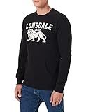 Lonsdale Men's KERSBROOK Sweatshirt, Black/Ecru, L