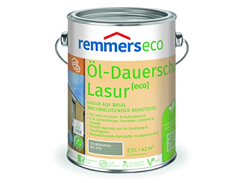REMMERS ECO OEL-DAUERSCHUTZ-LASUR - 2.5 LTR (SILBERGRAU RC-970)