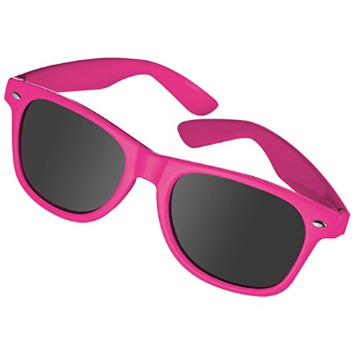 NO BRAND 10 Stück Sonnenbrille im Nerdlook - UV 400 zertifiziert - Hochwertiger Kunststoffrahmen (10 Stück pink)