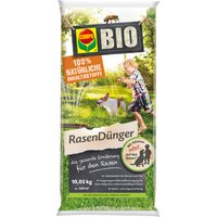 COMPO BIO NaturDünger für Rasen, Natürliche Sofort- und Langzeitwirkung, Feingranulat, 16 kg, 400 m²