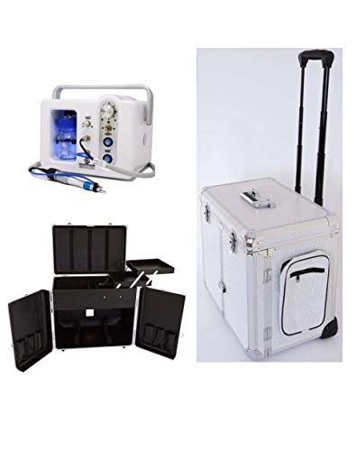 Fußpflege-Erstausstattung/Fußpflege-Set CS Mia/Top Fußpflegegerät mit einem Fußpflege Koffer Podologie Set 2-teilig (Weiß)