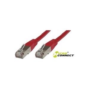 MicroConnect - Netzwerkkabel - RJ-45 (M) zu RJ-45 (M) - 5 m - SSTP-Kabel - CAT 6 - halogenfrei, verseilt - Rot