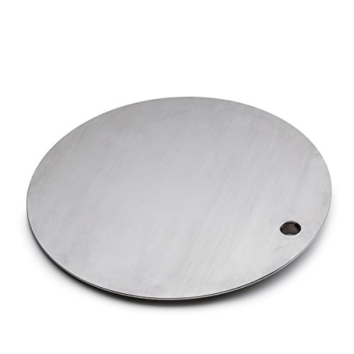 höfats - TRIPLE Tisch und heiße Platte in einem - höhenverstellbar und schwenkbar für Temperaturregulierung - Edelstahl - Zubehör für TRIPLE Feuerschale