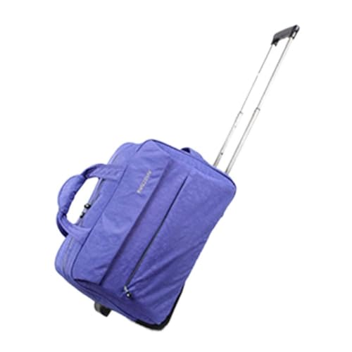 WolFum ZHANGQIANG Reisegepäck mit Rollen, Trolley, groß, für Männer, Frauen, Damen, Wochenendhandtasche auf Rollen – Kabinenzulassung, große Kapazität (Farbe: Orange, Größe: 50 x 27 x 31 cm).