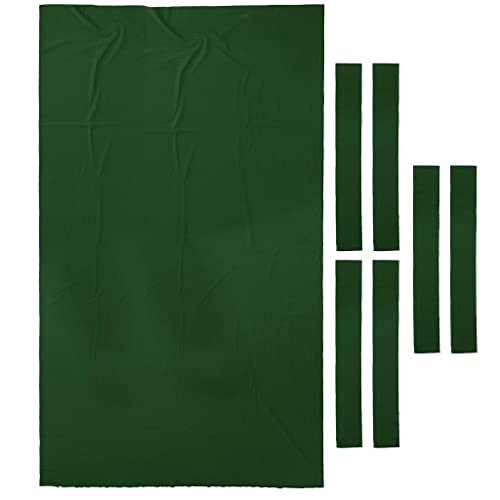 SM SunniMix 9ft Billardtisch Abdeckung Tuch (Maße 280 x 153 cm) Pool Billiard Billiardtuch - Grün