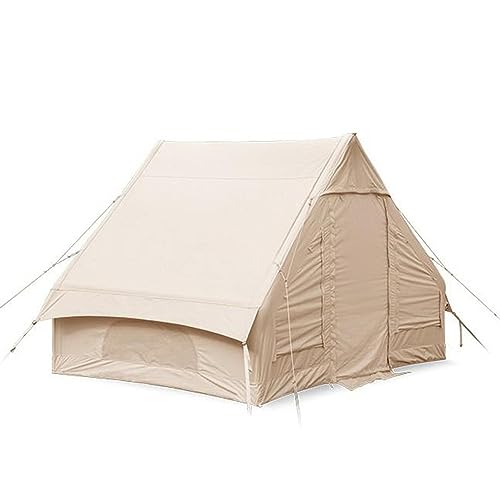 Sport Tent Zelt Aufblasbar Stehhöhe Campingzelt Wasserdichtes Glamping-Zelt mit Pumpe Hauszelt 4 Jahreszeiten Oxford Hüttenzelt 3,2×2m