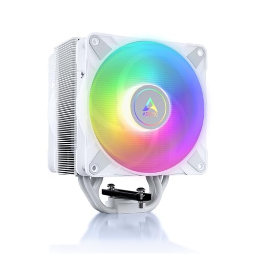 ARCTIC Freezer A35 A-RGB - Single-Tower-CPU-Kühler mit A-RGB, AMD spezifisch, druckoptimierter 120 mm P-Lüfter, 200-1700 RPM, 4 Heatpipes, inkl. MX-5 Wärmeleitpaste - Schwarz