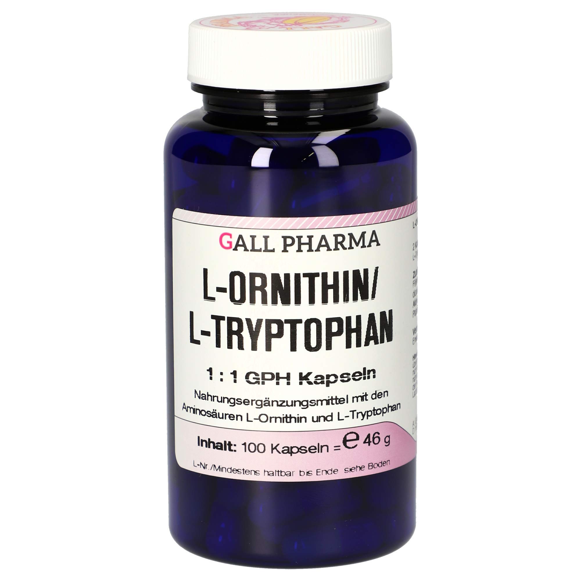 Gall Pharma L-Ornithin / L-Tryptophan 1:1 GPH Kapseln, 100 Kapseln