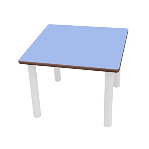 Mobeduc Erwachsene quadratisch Tisch, Metall, Lavendel blau, Größe 4, 60 x 60 x 64 cm
