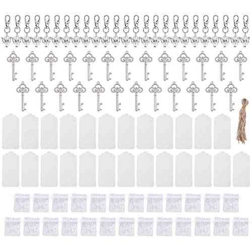 apughize Schlüsselanhänger mit Flaschenöffner, Schlüsselanhänger mit Etiketten, Taschen für Hochzeit, Party, Brautparty, Zubehör für Gäste, Rückgabe von Hochzeitsanhängern, 25 Stück