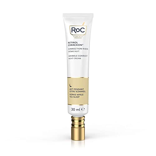 RoC - Retinol Correxion Wrinkle Correct Nacht Creme - Anti-Falten und Aging - Mit Retinol und Exklusiver Mineralkomplex - 30 ml
