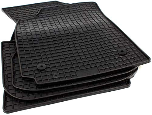 Gummimatten Fahrzeugspezifische Fußmatten Gummi schwarz 4-teilig