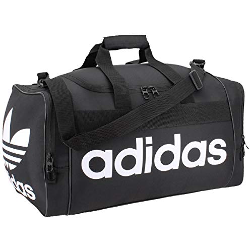 adidas Originals Santiago Duffel Bag, Core Black/White, One Size, Santiago Duffel Bag